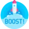 inayPal Boost Icon – Icon representing the Boost feature that increases visibility of your profile, helping you get noticed by more users on the PinayPal dating platform.